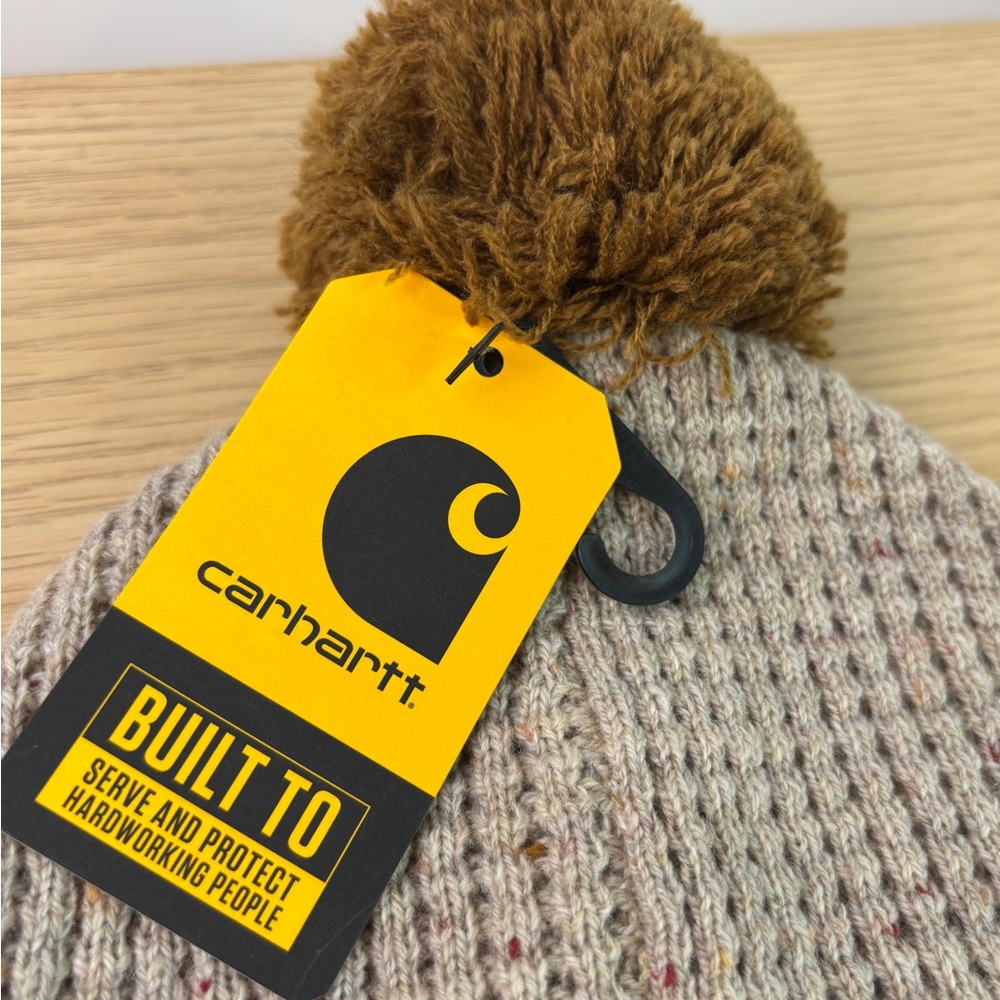 Carhartt Women's Pom-Pom Knit Beanie NWT - Picture 3 of 6